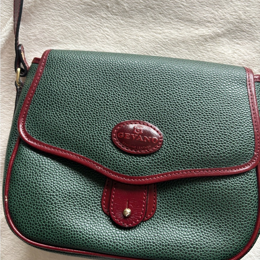 Green and Red Crossbody Bag